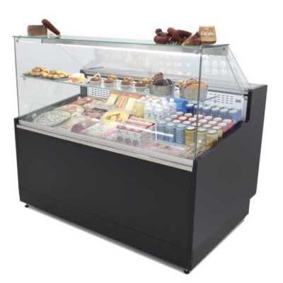 Armário expositor refrigerado 2 metros Profundidade 973 mm Frio estático Frio estático