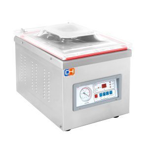 Máquina de vácuo de mesa de 1 bar Máquina de selagem a vácuo de 300 mm de 510x350x390h mm
