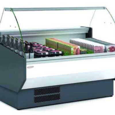Vitrina Refrigerada Com Vidro Curvo Profundidade 1100 Dim