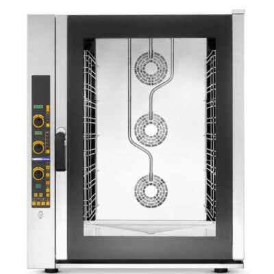 Forno elétrico de convecção ELECTRÓNICO com VAPOR 11 tabuleiros GN1/1