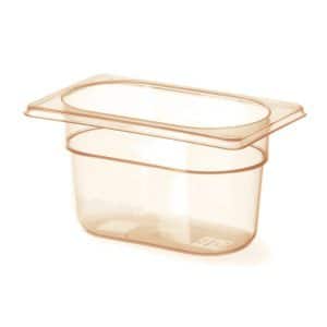 Recipiente GN 1/9, resistente a altas temperaturas, GN 1/9, 0,9L, Transparente, 176x108x(H)100mm