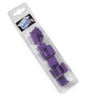 Clipes para tampas para recipientes de armazenamento HACCP, Roxo, 12 pcs