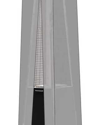 Cobertura de proteção, Aquecedor pirâmide 272404, 450x450x(H)2220mm