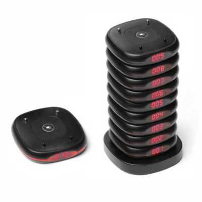 Pagers para restaurantes – conjunto de 10 unidades, 80x80x(H)100mm