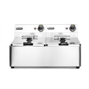 Fritadeira  - 2x 6L, 12L, 230V/6600W, 550x430x(H)305mm
