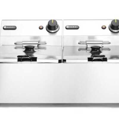 Fritadeira  - 2x 6L, 12L, 230V/6600W, 550x430x(H)305mm