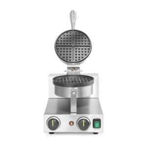 Máquina de fazer waffles - redonda, 230V/1000W, 250x491x(H)285mm