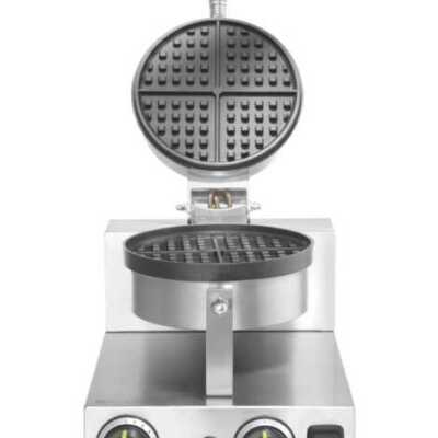 Máquina de fazer waffles - redonda, 230V/1000W, 250x491x(H)285mm