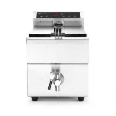 Fritadeira de indução com torneira de drenagem – 8 L, 8L, Cinzento-claro, 230V/3500W, 288x619x(H)408mm