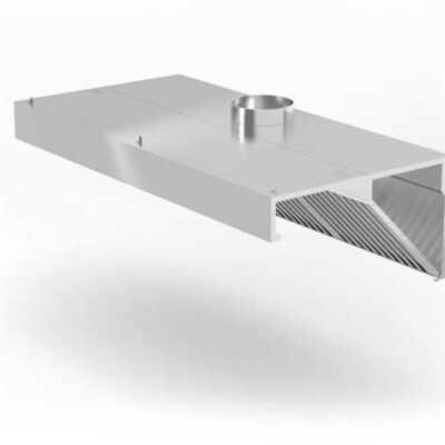 Exaustor de parede, com iluminação LED, 1200x700x(H)450mm