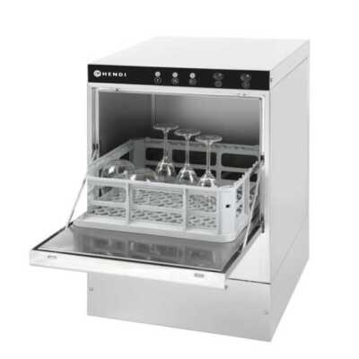 Máquina de lavar louça para copos K40, com bomba de drenagem, 230V/2800W, 472x566x(H)705mm