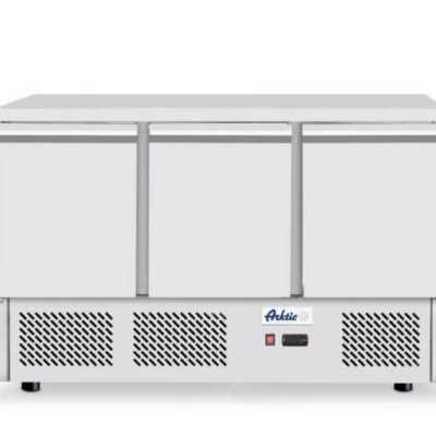 Bancada frigorífica de três portas  380 L, 230V/220W, 1375x700x(H)890mm
