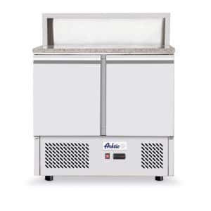Bancada frigorífica para preparação de pizas com duas portas 300 L, 230V/310W, 900x700x(H)1110mm
