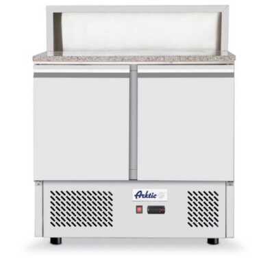 Bancada frigorífica para preparação de pizas com duas portas 300 L, 230V/310W, 900x700x(H)1110mm