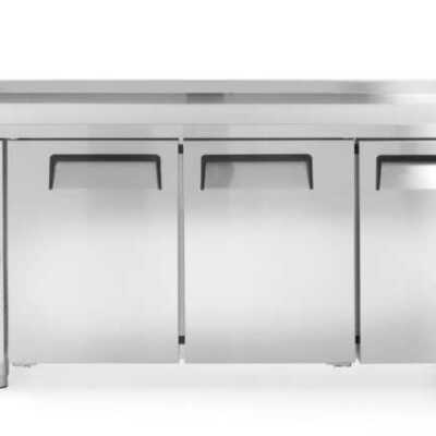 Bancada congeladora de três portas  390 L, 291L, 230V/550W, 1800x600x(H)886mm