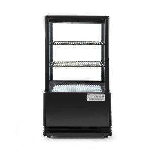 Expositor frigorífico 58 L, preto, 230V/170W, 444x397x(H)795mm