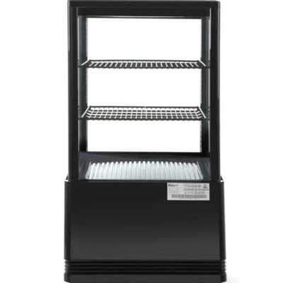 Expositor frigorífico 58 L, preto, 230V/170W, 444x397x(H)795mm