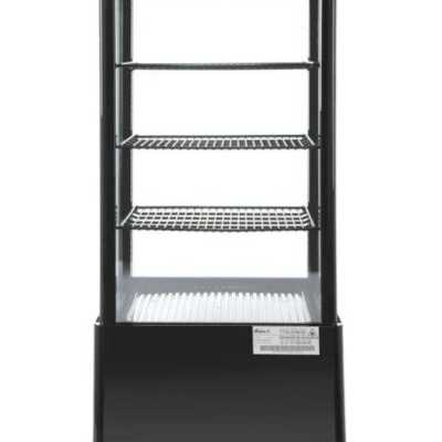 Expositor frigorífico 78 L, preto, 230V/170W, 444x397x(H)940mm