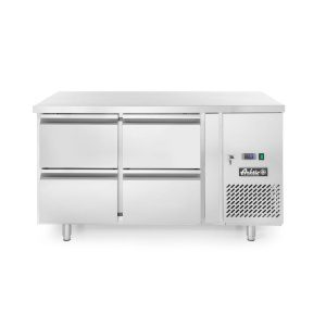 Bancada frigorífica com quatro gavetas  280 L, 230V/250W, 1360x700x(H)858mm