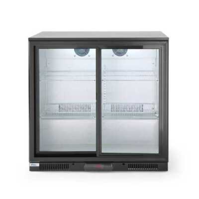 Expositor frigorífico de bebidas com portas de correr 198 L, 220-240V/160W, 900x525x(H)890mm
