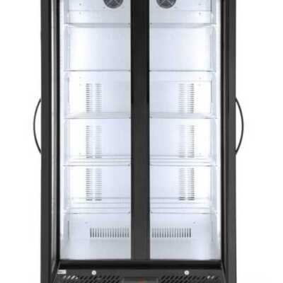 Expositor frigorífico de bebidas com porta dupla 477 L, 220-240V/300W, 900x555x(H)1820mm