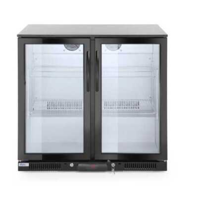 Expositor frigorífico de bebidas com porta dupla 198 L, 220-240V/160W, 900x540x(H)890mm