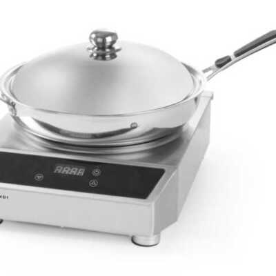 Wok de indução modelo 3500, wok de indução + frigideira wok, 230V/3500W, 340x450x(H)295mm