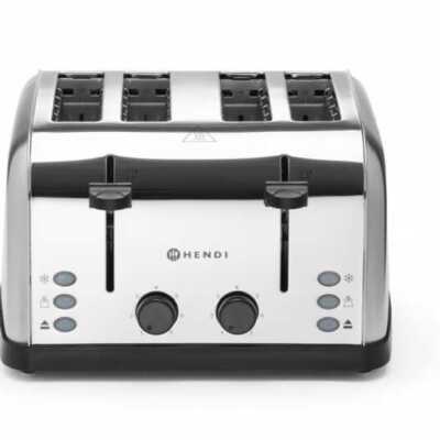 Torradeira 4 fatias, 240V/1500W, 295x335x(H)180mm
