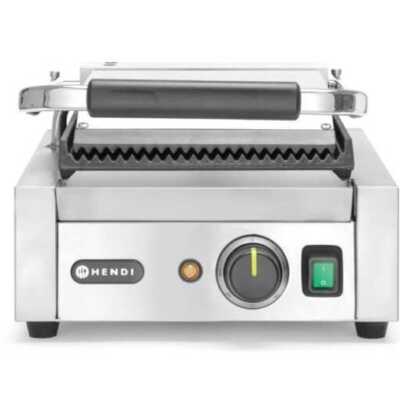 Grelha de contacto - versão simples, fundo e parte superior canelados, 230V/1800W, 310x426x(H)510mm