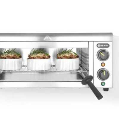 Grelhador salamandra de montagem na parede, 230V/2000W, 610x450x(H)275mm
