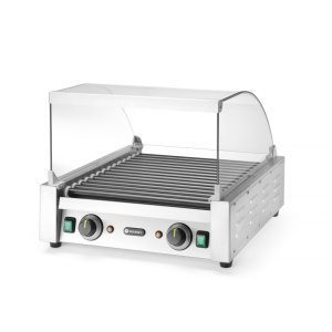 Cobertura de vidro para grelhas de salsichas, 470x325x(H)240mm