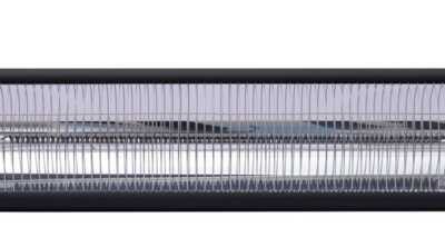 Aquecedor radiante de infravermelhos para pátio Bola, Preto, 230V/2500W, 912x185x(H)174mm