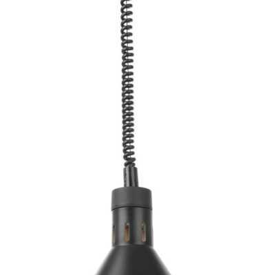 Candeeiro de aquecimento cónico, Preto, 230V/250W, ø275x(H)250mm