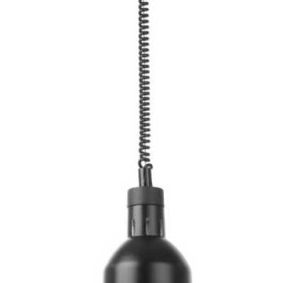 Candeeiro de aquecimento cilíndrico, Preto, 230V/250W, ø175x(H)250mm