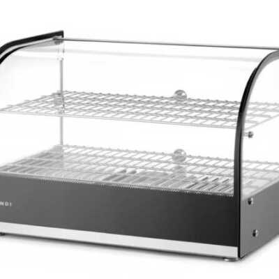 Display de bancada aquecido duplo, Preto, 220-240V/800W, 554x376x(H)376mm