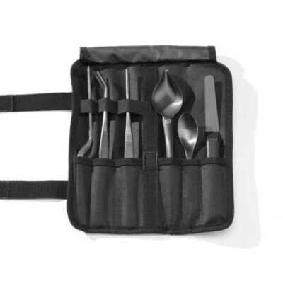 Conjunto de empratamento para Chefs, 6 peças, preto, 255x25x(H)100mm