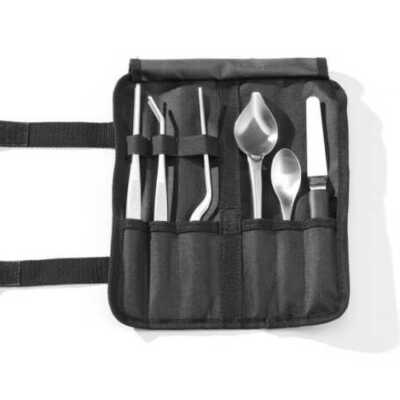 Conjunto de empratamento para Chefs, 6 peças, acetinado, 255x25x(H)100mm