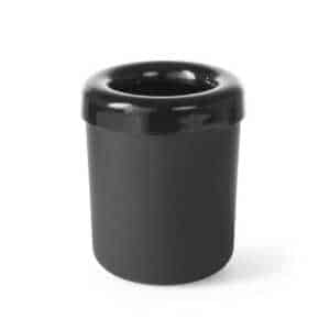 Caixa de lixo ou suporte para talheres de mesa, Preto, ø130x(H)160mm