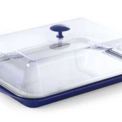 Tabuleiro de exposição com tampa e placas de refrigeração, 430x290x(H)150mm