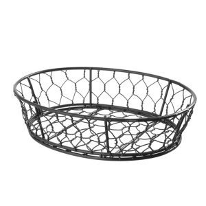 Cesto em arame oval, 230x180x(H)60mm