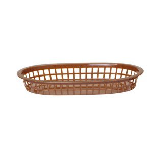 Cesto para pão, oval, Castanho, 6 pcs. , 275x175x(H)38mm