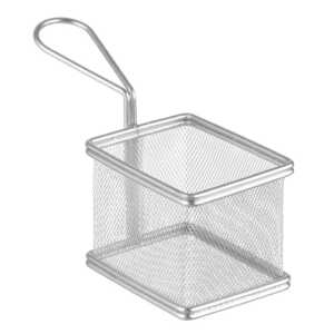 Miniaturas de cesto de fritar, 100x80x(H)75mm