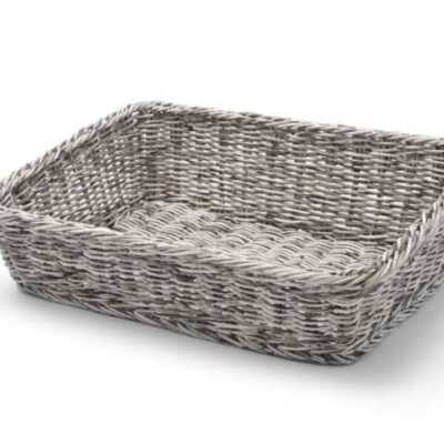 Cesto de padaria angular, Cinzento-claro, 400x300x(H)120mm