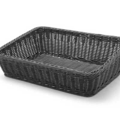 Cesto de padaria angular, Preto, 400x300x(H)120mm