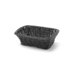Cesto de pão, Preto, 190x130x(H)60mm