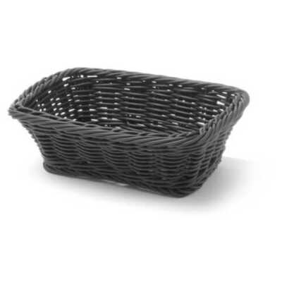 Cesto de pão, Preto, 190x130x(H)60mm