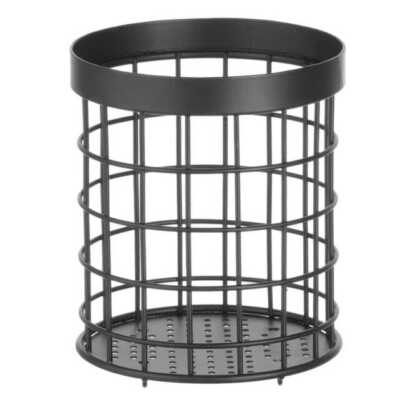Cesto para talheres preto, ø120x(H)150mm