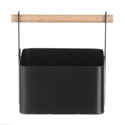 Organizador para mesa preto, 170x130x(H)160mm