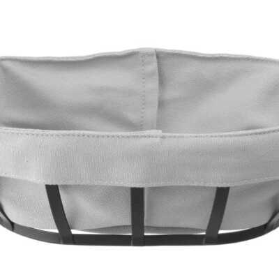 Cesto de pão com saco, oval, 250x160x(H)75mm