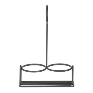 Suporte para condimentos preto, 135x65x(H)200mm